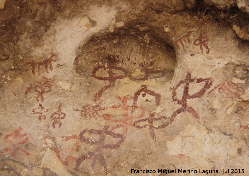 Pinturas rupestres de la Cueva de la Graja-Grupo VIII - Pinturas rupestres de la Cueva de la Graja-Grupo VIII. 