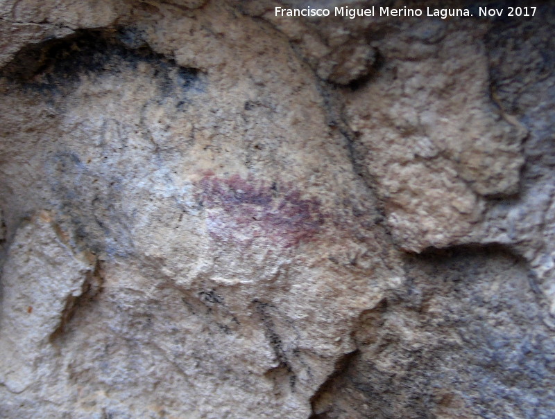 Pinturas rupestres de la Cueva de la Graja-Grupo IV - Pinturas rupestres de la Cueva de la Graja-Grupo IV. Mancha de la derecha
