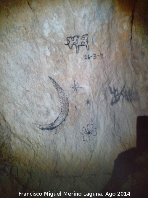 Graffitis de la Cueva del Zumbel Bajo - Graffitis de la Cueva del Zumbel Bajo. 