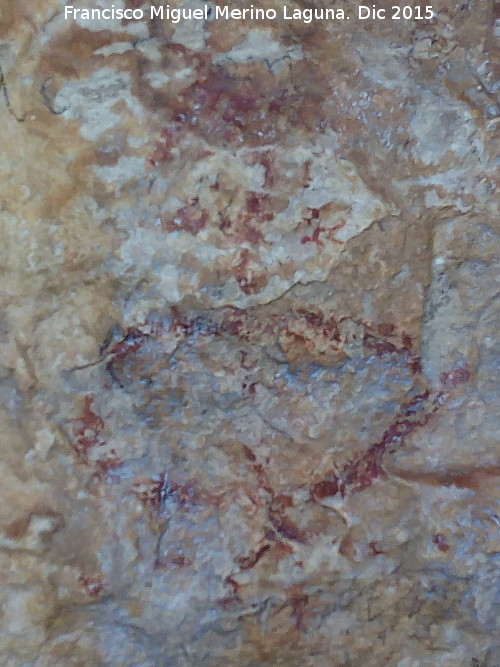Pinturas rupestres de la Cueva de la Graja-Grupo III - Pinturas rupestres de la Cueva de la Graja-Grupo III. Antropomorfo principal