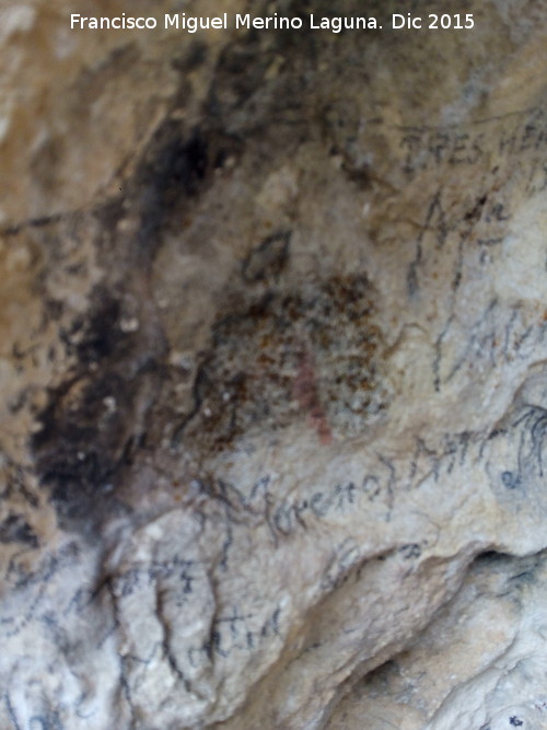 Pinturas rupestres de la Cueva de la Graja-Grupo III - Pinturas rupestres de la Cueva de la Graja-Grupo III. Barra