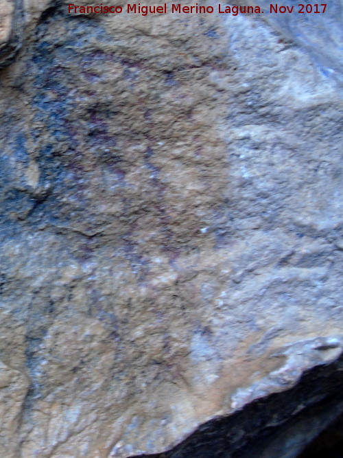 Pinturas rupestres de la Cueva de la Graja-Grupo X - Pinturas rupestres de la Cueva de la Graja-Grupo X. Pectiniforme grande