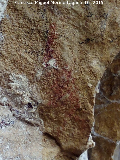 Pinturas rupestres de la Cueva de la Graja-Grupo XVI - Pinturas rupestres de la Cueva de la Graja-Grupo XVI. Restos de pinturas