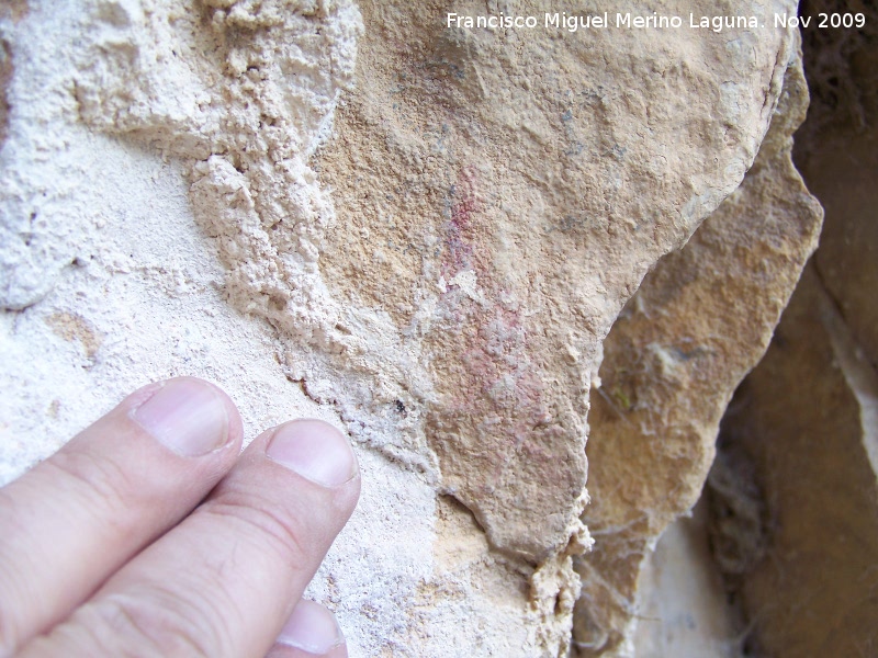 Pinturas rupestres de la Cueva de la Graja-Grupo XVI - Pinturas rupestres de la Cueva de la Graja-Grupo XVI. Restos de pinturas