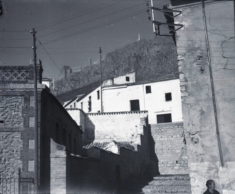 Calle Alta de Santa Ana - Calle Alta de Santa Ana. Foto antigua IEG