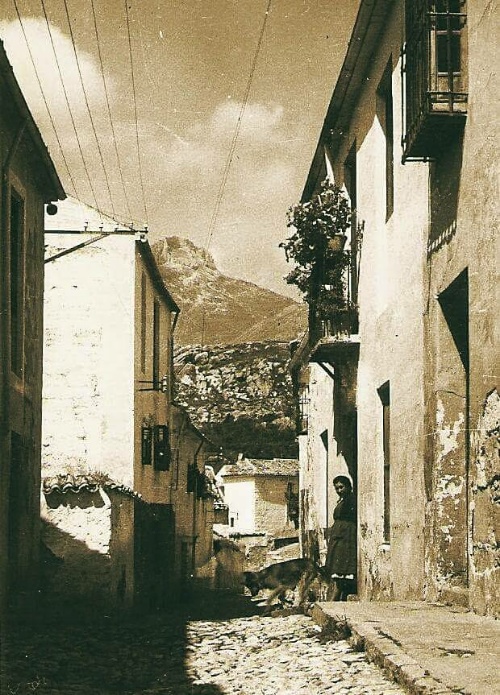 Calle Alta de Santa Ana - Calle Alta de Santa Ana. Foto antigua