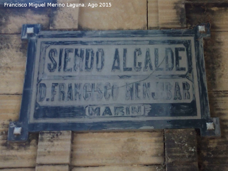 Cementerio de San Sebastin - Cementerio de San Sebastin. Placa