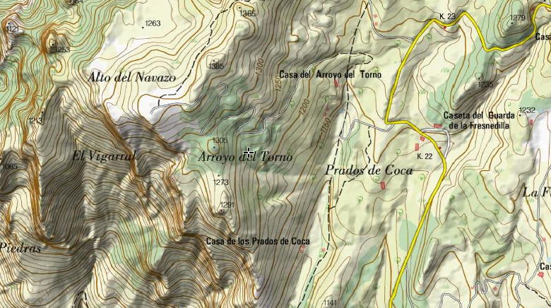 Tornajos del Prado de los Fresnos - Tornajos del Prado de los Fresnos. Mapa