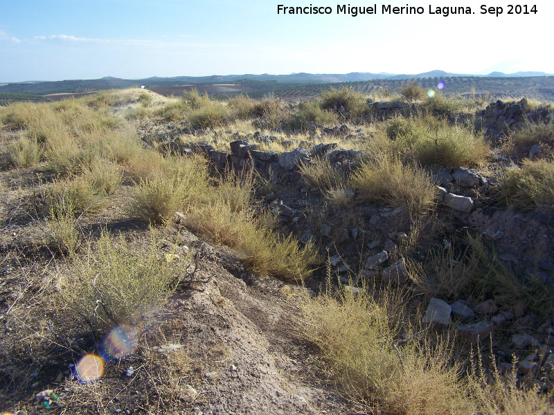 Oppidum Puente Tablas. Muralla - Oppidum Puente Tablas. Muralla. Adarve