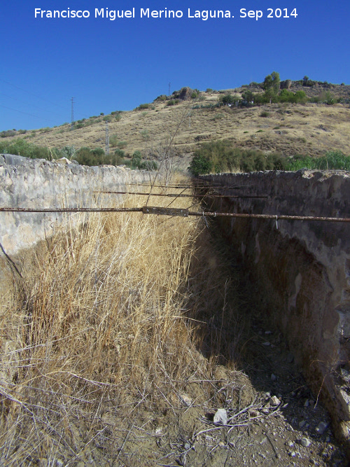 Acueducto del Puente Tablas - Acueducto del Puente Tablas. Tirantes de hierro