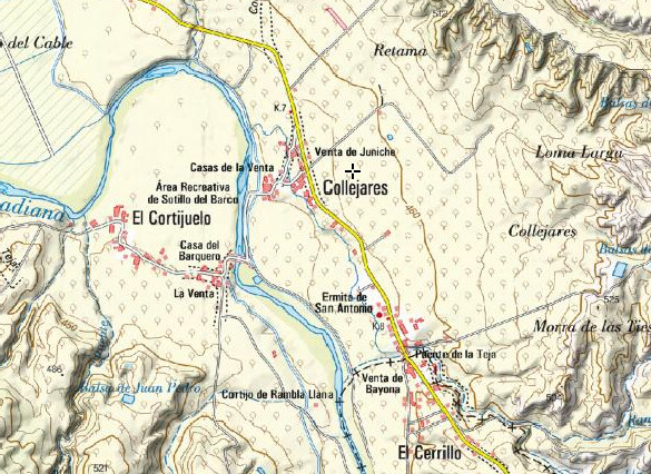 Aldea Collejares - Aldea Collejares. Mapa