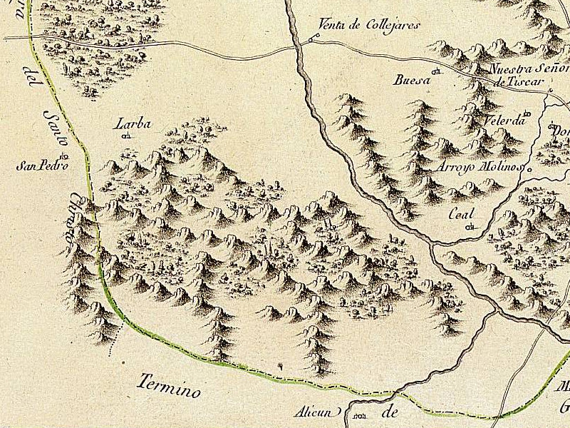 Aldea Ceal - Aldea Ceal. Mapa del Adelantamiento de Cazorla 1797