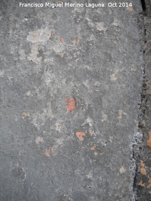 Pinturas rupestres de la Piedra Granadina I - Pinturas rupestres de la Piedra Granadina I. Mancha bajo un desconchn