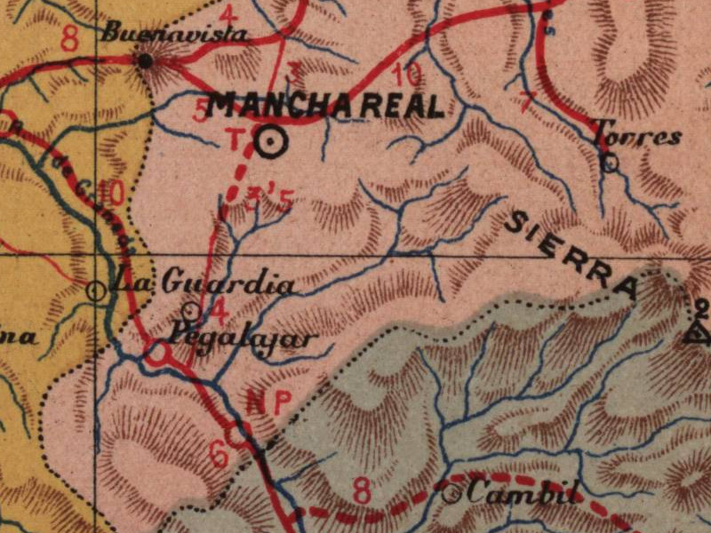 Historia de La Guardia - Historia de La Guardia. Mapa 1901