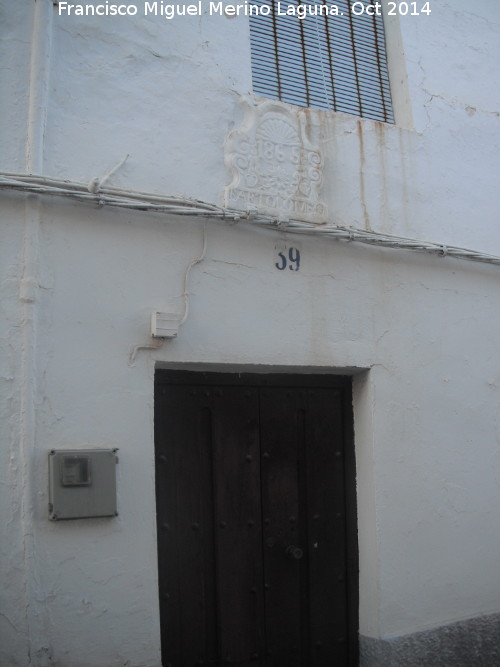 Casa de la Calle Pastores n 39 - Casa de la Calle Pastores n 39. Fachada