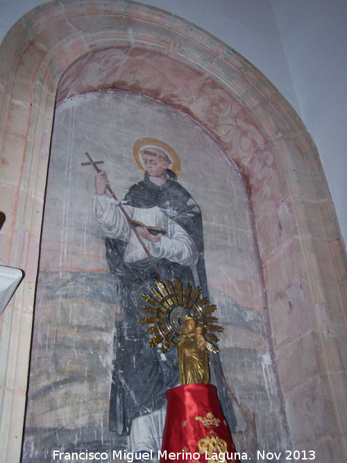 Convento de Santo Domingo - Convento de Santo Domingo. Fresco de Santo Domingo en el lado de la Epstola