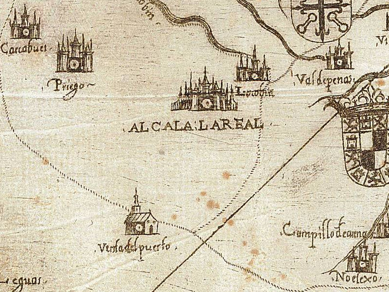 Molino de Puertollano - Molino de Puertollano. Mapa 1588