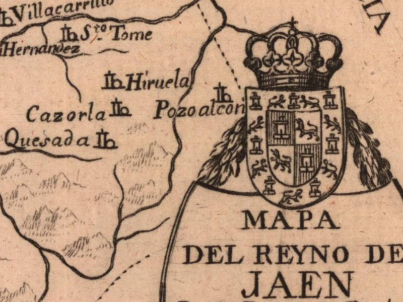 Historia de La Iruela - Historia de La Iruela. Mapa 1788