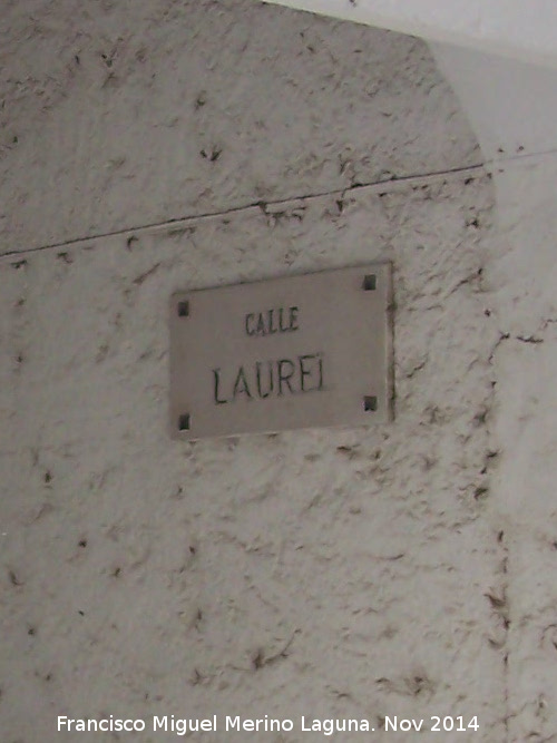 Calle Laurel - Calle Laurel. Placa