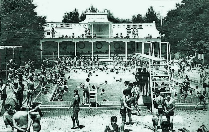 Piscina de La Victoria - Piscina de La Victoria. Foto antigua