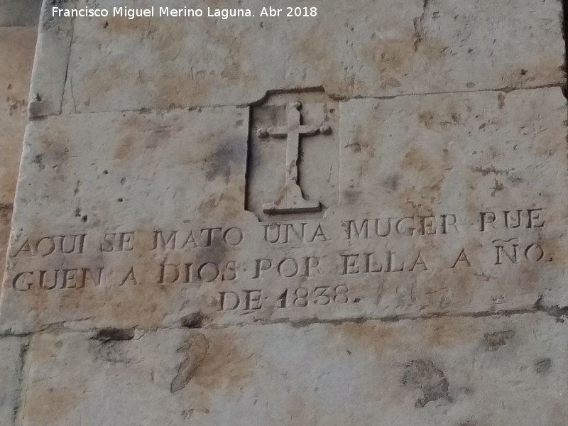 Plaza Mayor - Plaza Mayor. Cruz de un asesinato