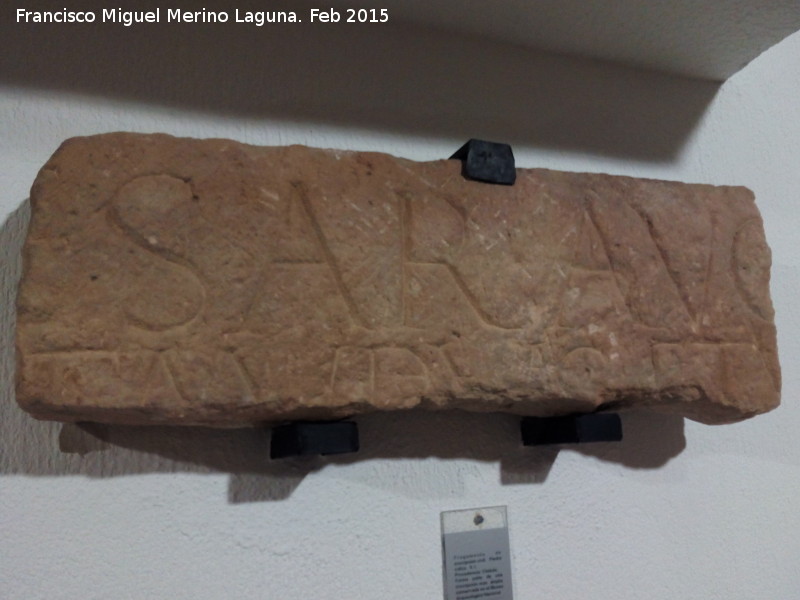 Cstulo - Cstulo. Fragmento de una inscripcin ms amplia conservada en el MAN siglo I. Museo Arqueolgico de Linares