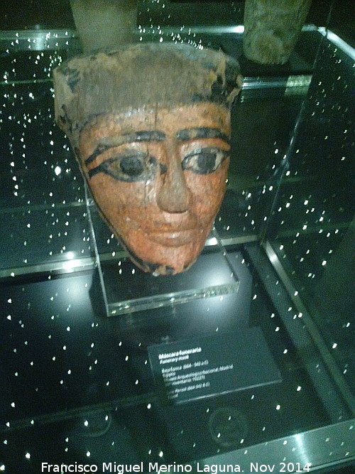 Museo Arqueolgico Nacional - Museo Arqueolgico Nacional. Mscara funeraria egipcia