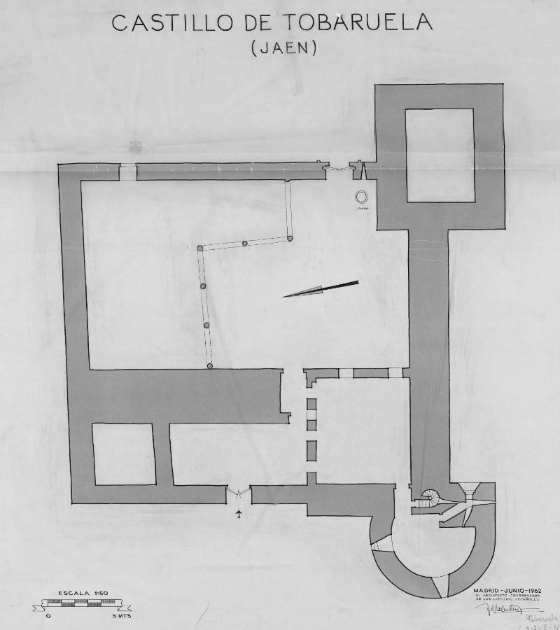 Castillo de Tobaruela - Castillo de Tobaruela. Plano. IPCE 1962