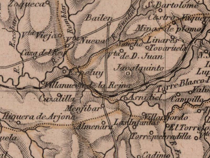 Castillo de Tobaruela - Castillo de Tobaruela. Mapa 1862