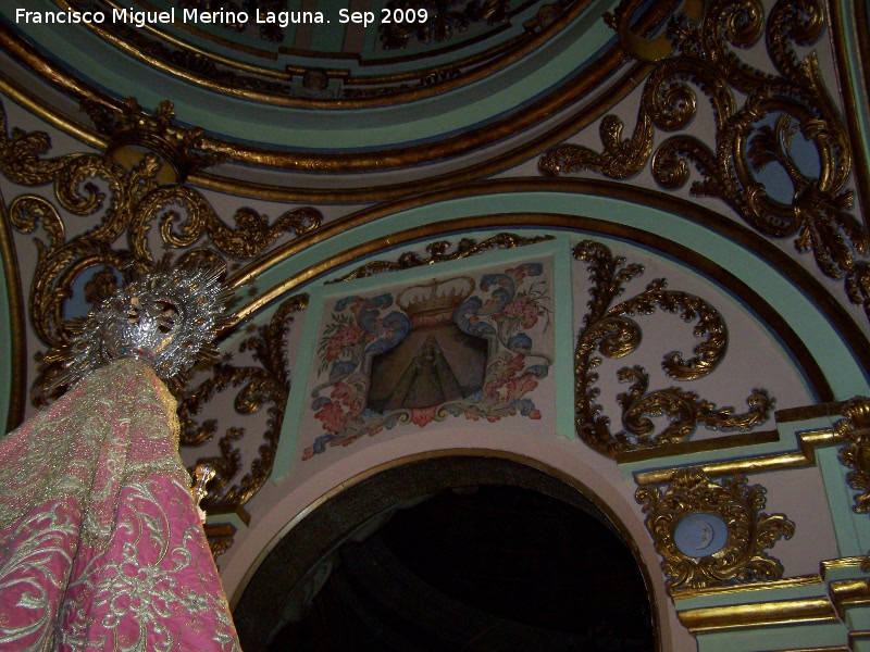 Santuario de Linarejos - Santuario de Linarejos. Arco frontal del camarn