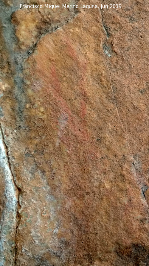 Pinturas rupestres del Poyo del Medio de la Cimbarra II - Pinturas rupestres del Poyo del Medio de la Cimbarra II. Resto de figura