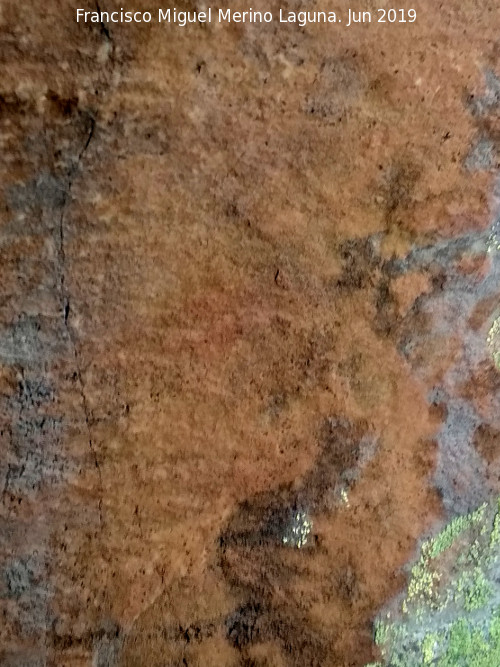 Pinturas rupestres del Poyo del Medio de la Cimbarra II - Pinturas rupestres del Poyo del Medio de la Cimbarra II. Mancha de abajo