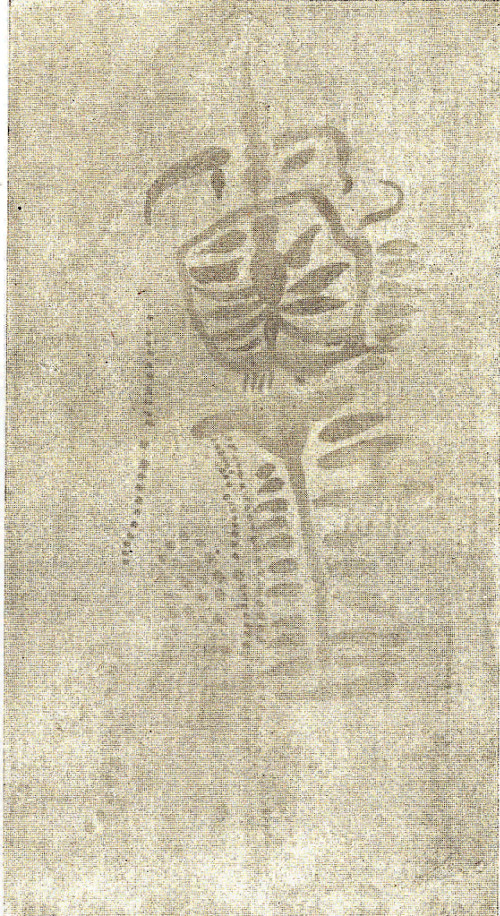 Pinturas rupestres y grabados del Poyo del Medio de la Cimbarra IV - Pinturas rupestres y grabados del Poyo del Medio de la Cimbarra IV. Calco de Cabr