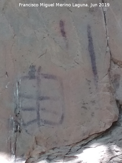 Pinturas rupestres del Poyo del Medio de la Cimbarra V - Pinturas rupestres del Poyo del Medio de la Cimbarra V. 