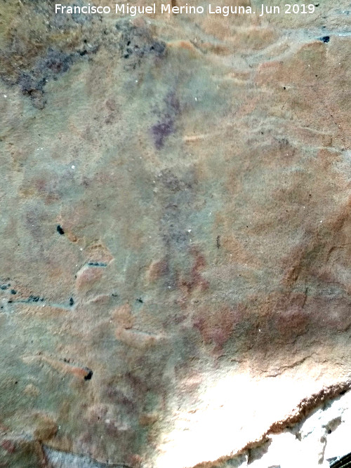 Pinturas rupestres del Poyo del Medio de la Cimbarra V - Pinturas rupestres del Poyo del Medio de la Cimbarra V. Antropomorfo indito