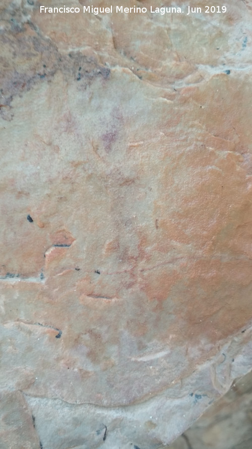 Pinturas rupestres del Poyo del Medio de la Cimbarra V - Pinturas rupestres del Poyo del Medio de la Cimbarra V. Restos inditos