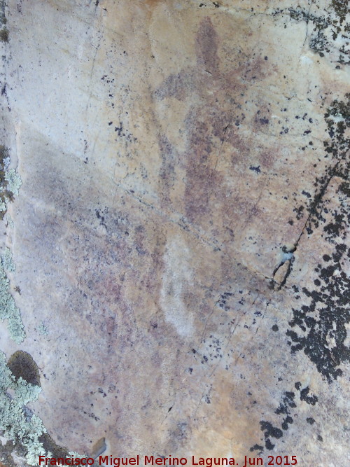 Pinturas rupestres del Prado del Azogue. Grupo IV - Pinturas rupestres del Prado del Azogue. Grupo IV. Parte derecha