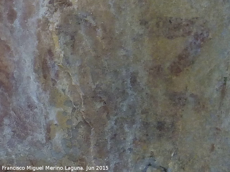 Pinturas rupestres del Prado del Azogue. Grupo IV - Pinturas rupestres del Prado del Azogue. Grupo IV. Antropomorfo derecho
