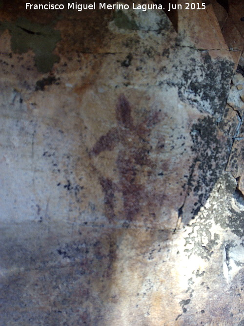Pinturas rupestres del Prado del Azogue. Grupo IV - Pinturas rupestres del Prado del Azogue. Grupo IV. Antropomorfo de la parte derecha