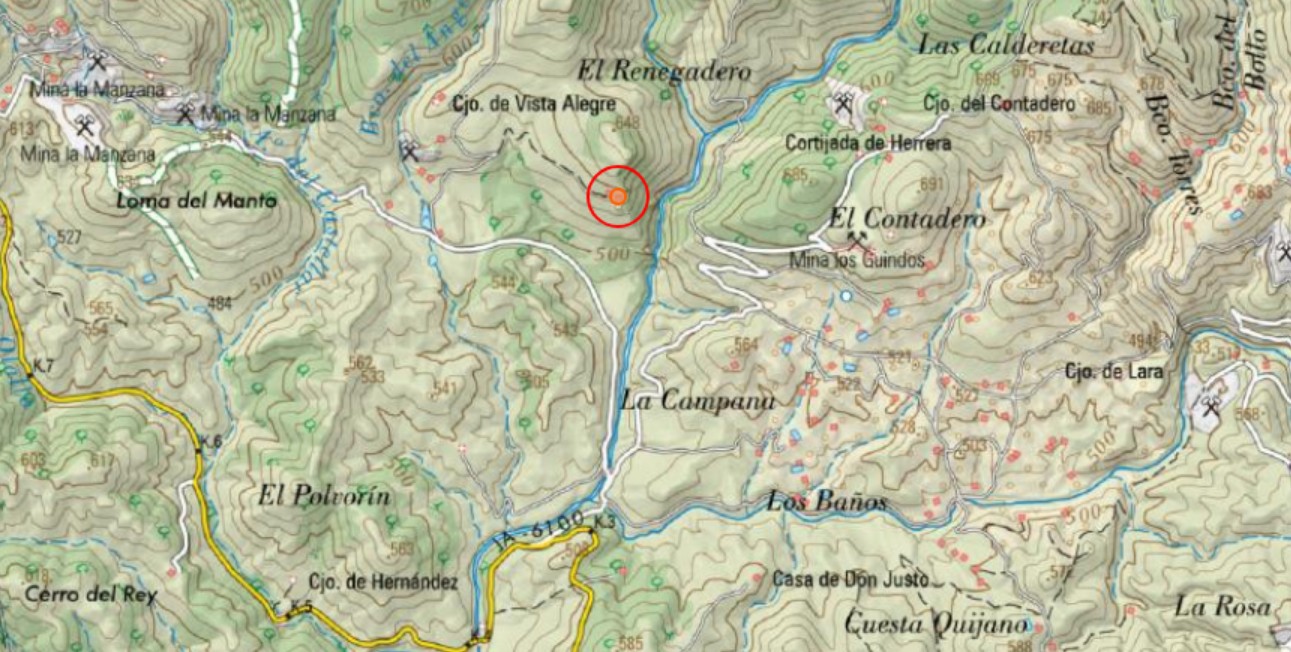 Pozo La Espa�ola - Pozo La Espa�ola. Mapa