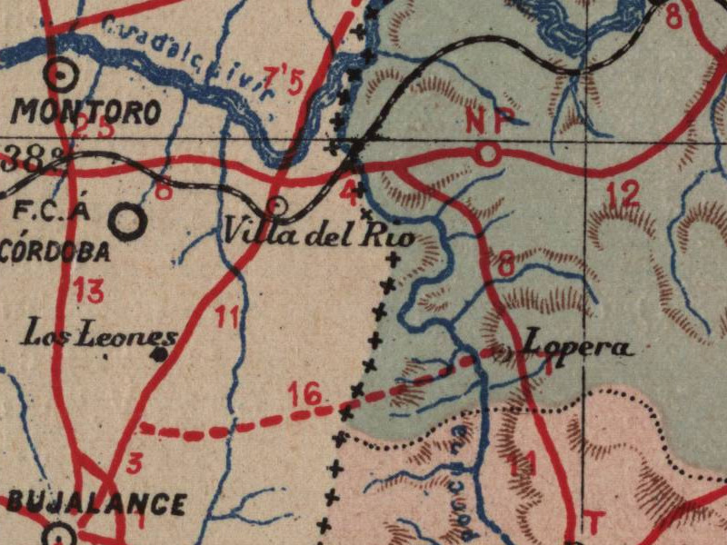 Historia de Lopera - Historia de Lopera. Mapa 1901