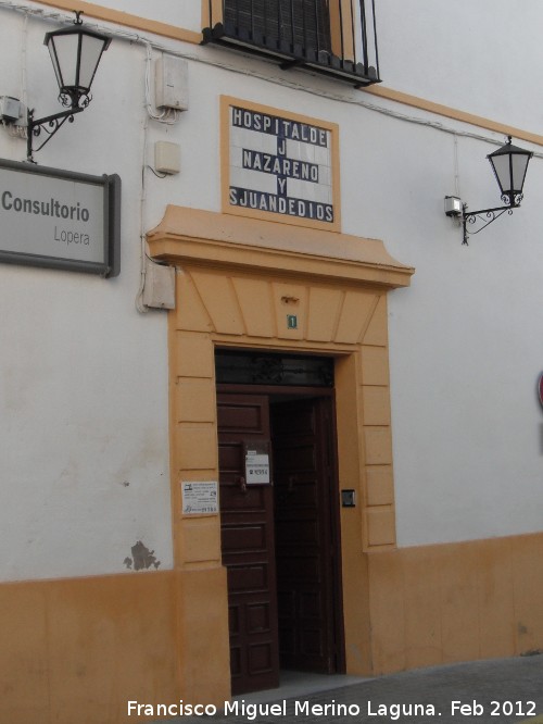 Hospital de San Juan de Dios - Hospital de San Juan de Dios. Portada lateral