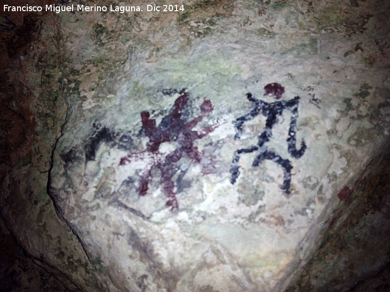 Pinturas rupestres falsas de la Cueva de la Solana - Pinturas rupestres falsas de la Cueva de la Solana. 