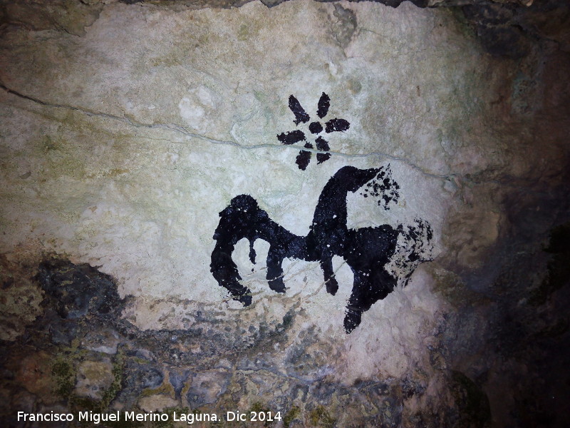 Pinturas rupestres falsas de la Cueva de la Solana - Pinturas rupestres falsas de la Cueva de la Solana. 