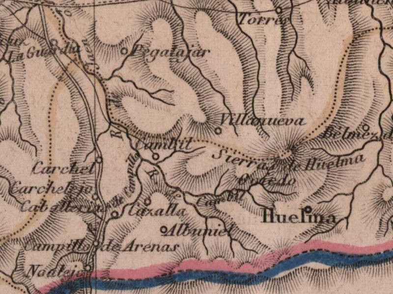Ro Oviedo - Ro Oviedo. Mapa 1862