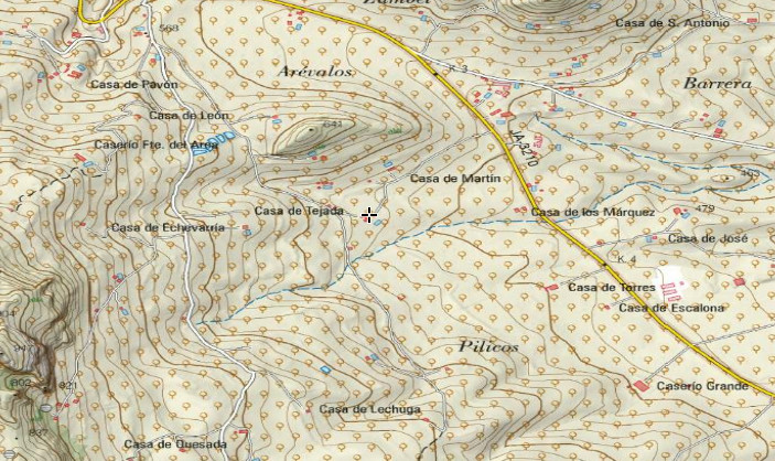 Casa de Tejada - Casa de Tejada. Mapa