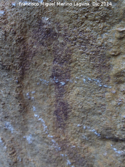 Pinturas rupestres de la Fuente de la Pea II - Pinturas rupestres de la Fuente de la Pea II. Antropomorfo