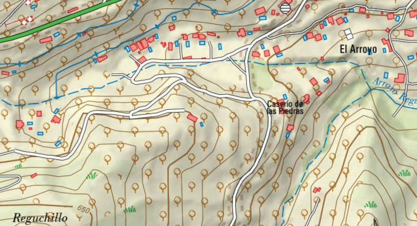 Casero de las Piedras - Casero de las Piedras. Mapa