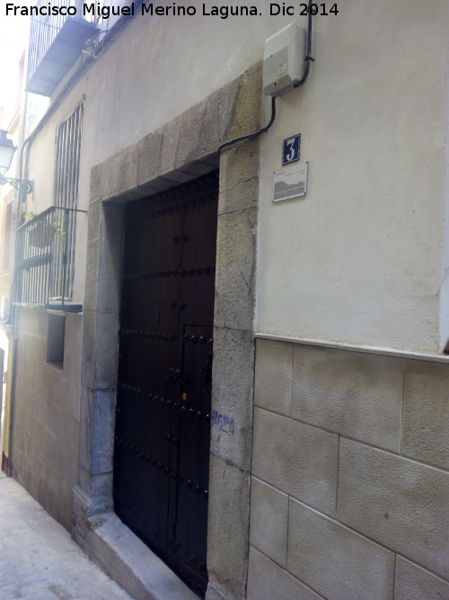 Casa de la Calle Moreno Castell n 3 - Casa de la Calle Moreno Castell n 3. Portada