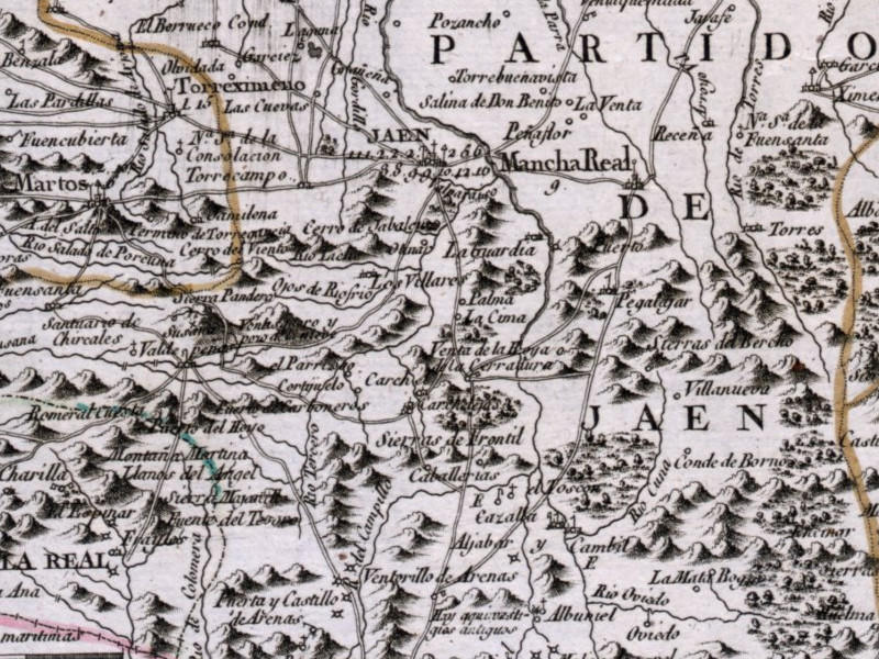 Nacimiento de Ro Fro - Nacimiento de Ro Fro. Mapa 1787